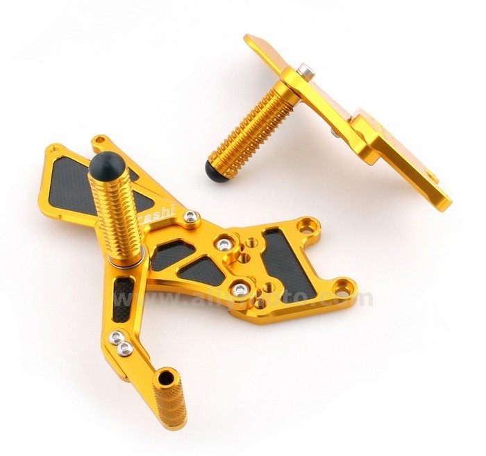 74 Rearset Footpegs Adjustable With Carbon Fiber Honda Cbr600Rr 2007-2008@3